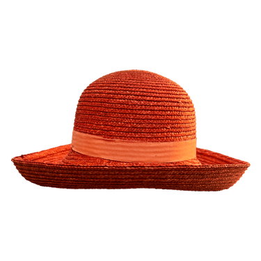 Strohhut orange Summer - hutwelt - hutwelt