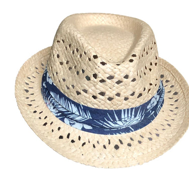 Trilby mit Hibiskus Print - hutwelt - hutwelt